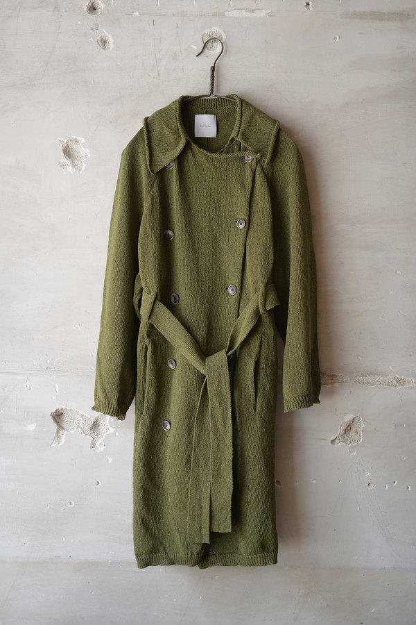 Kota Gushiken / KNITTED WASHI TRENCH COAT | INSIDE MY GLASS DOORS Kota Gushiken / KNITTED WASHI TRENCH COAT | INSIDE MY GLASS DOORS