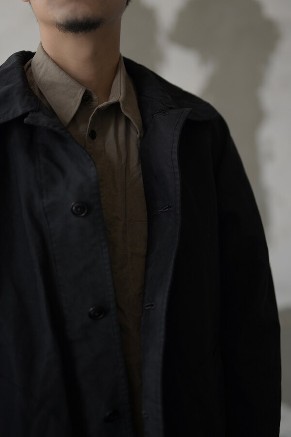 The crooked Tailor / ROUND COLLAR LONG TENT LINE COAT | INSIDE MY 