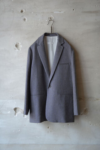 seya. セヤ / TAILORED SINGLE JACKET SMOKY HERRINGBONE