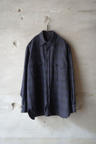 COMOLI コモリ / ウールシルクワークシャツ