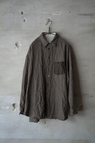 The crooked Tailor / Narrow Collar Over Shirt(sold)
