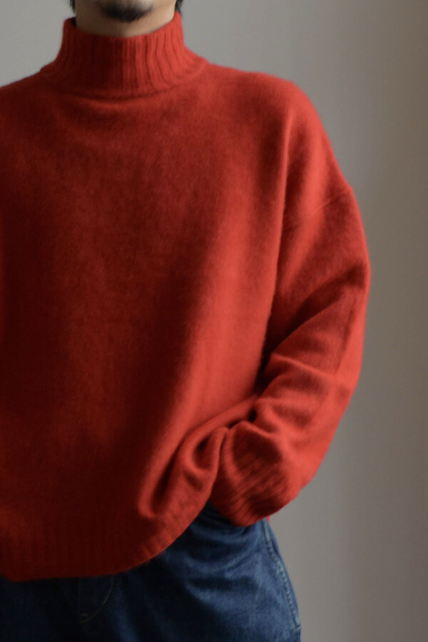 大幅値下げ中】YINDIGO AM CASHMERE HIGH COLLAR-