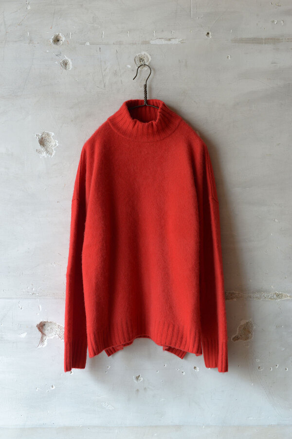 YINDIGO AM CASHMERE HIGH COLLAR-