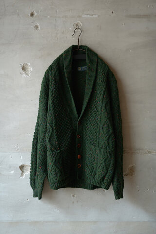 LILY1ST VINTAGE /  1960’s Scottish Wool Oversized Hand Knit Cardigan (sold)