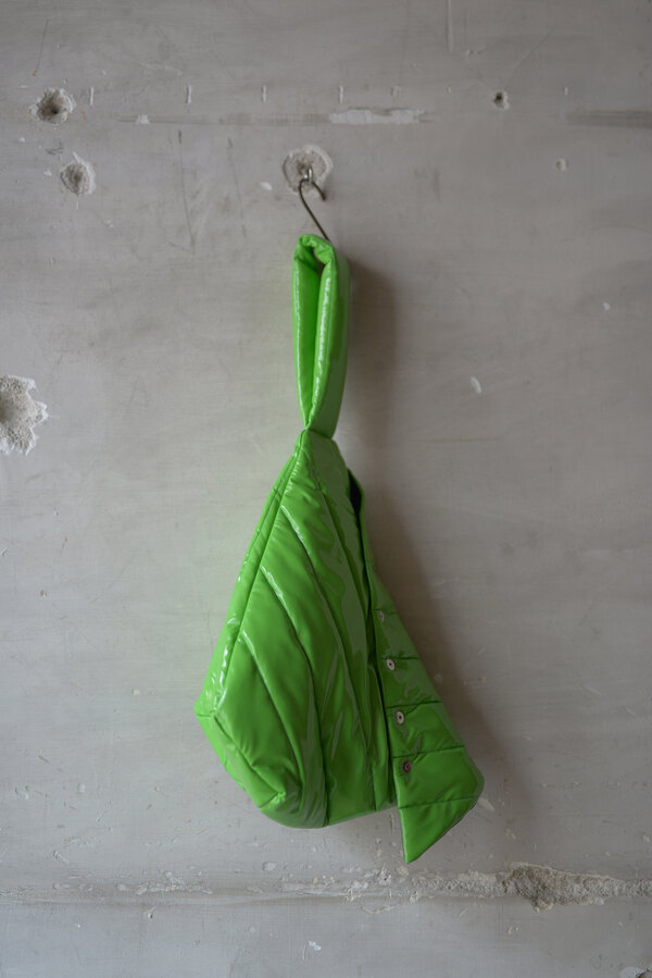 Omar Afridi / DISTORTED HAND BAG sold   INSIDE MY GLASS DOORS