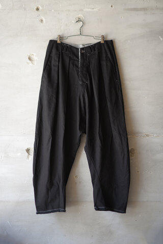 PROJECTbyH. / “EROS”PLEATED DROP-CROTCH WIDE TROUSERS (sold)