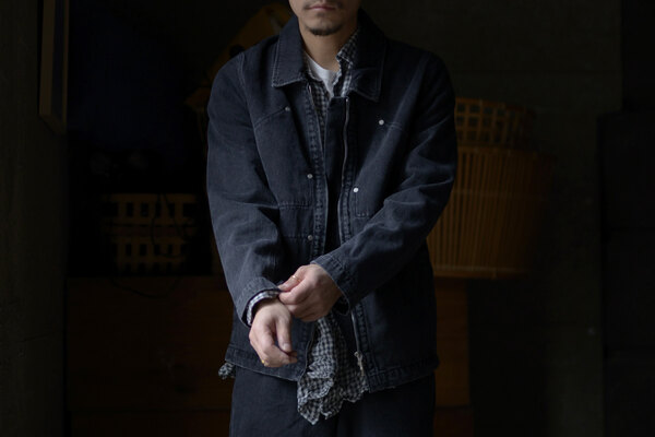 Omar afridi DENIM COVERALL BLOUSON