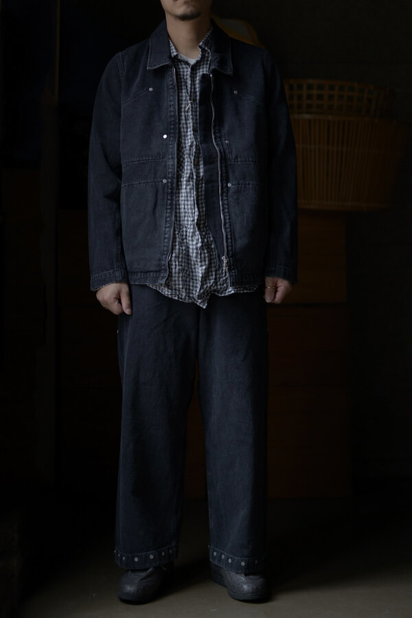 AcnestudiosOmar afridi 23ss denim coverall blouson