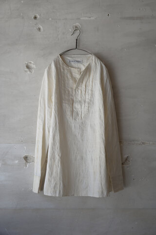 OLUBIYI THOMAS  / PLEATED BIB SHIRT (sold)