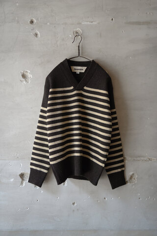Slopeslow スロープスロウ / CROSS VNECK SWEATER