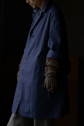 1960’s French Uniforms Balmacaan Coat with Snood or Arm Cover