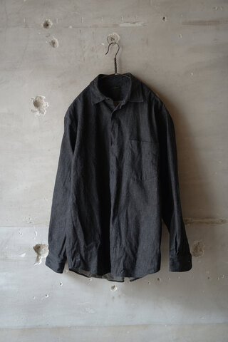COMOLI コモリ / デニム コモリシャツ_BLACK ECRU (sold)