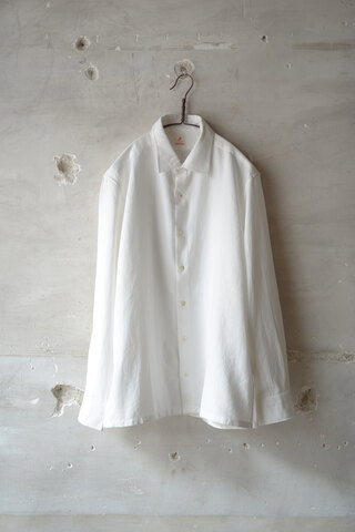 PERIOD FEATURES バンドカラーシャツ トップス
