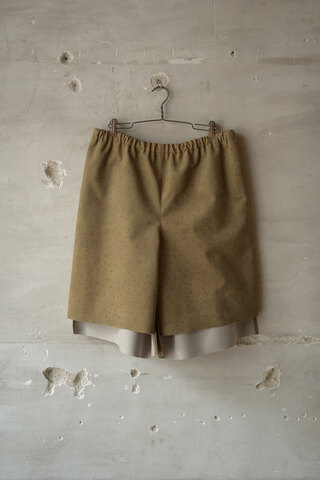CLASS クラス / ULTRA SUEDE SHORTS_OSTRICH (sold)