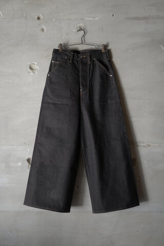 daisuke tanabe  / COFFEE BLACK DENIM TROUSERS