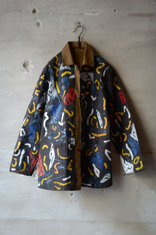 BLACKBIRD / HAND PAINT COVARALLS 7 (sold)