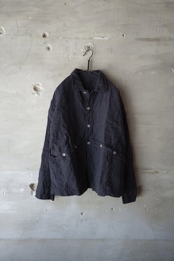 ジャケット・アウター OLIVER CHURCH BIG JACKET L Oliver Church Big Jacket Yarn Dyed Indigo French Herringbone