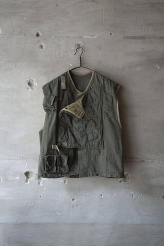 LILY1ST VINTAGE / 1960’s EURO MILITARY DUCK TACTICAL WAISTCOAT