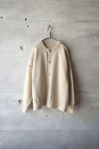 written by / HAND STITCH GUERNSEY CARDIGAN