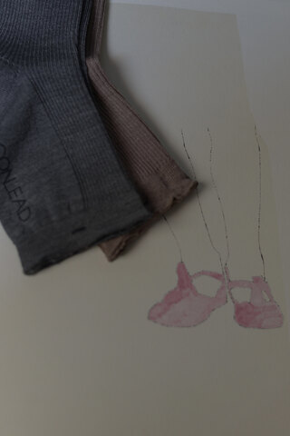 CONLEAD / SILK RIB LONG OPEN TOE