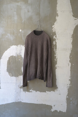 Kota Gushiken / BLEACH&DYE CABLE KNIT